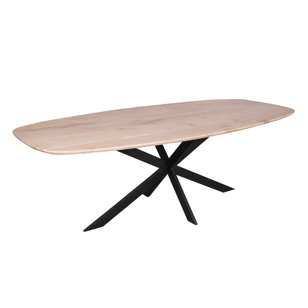 Eiken eettafel Ferris | Deens Ovaal 240 cm | Naturel