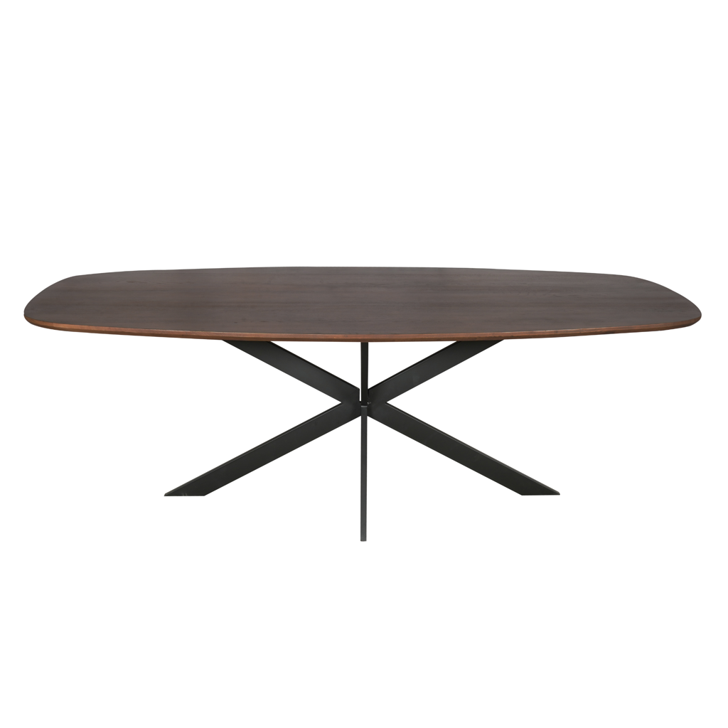 Eiken eettafel Ferris | Deens Ovaal 240 cm | Walnoot