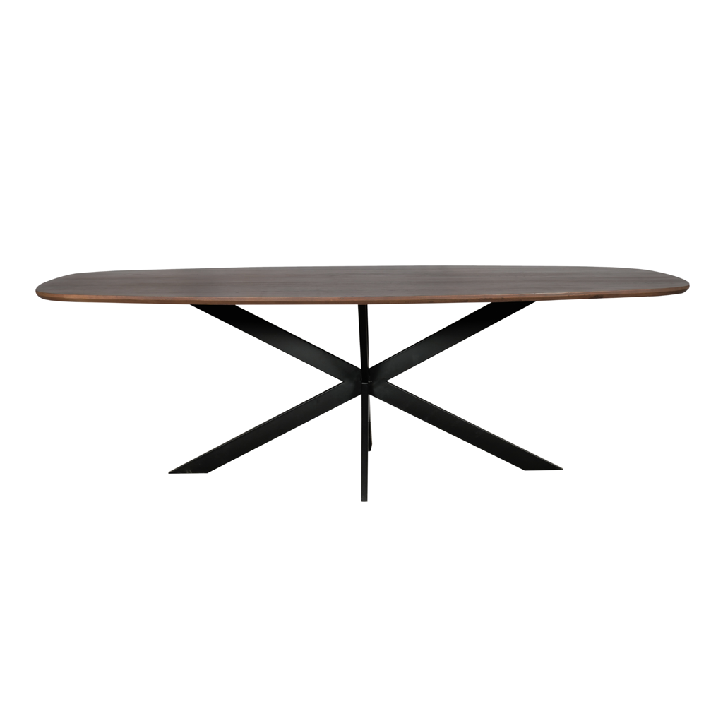 Eiken eettafel Ferris | Deens Ovaal 240 cm | Walnoot