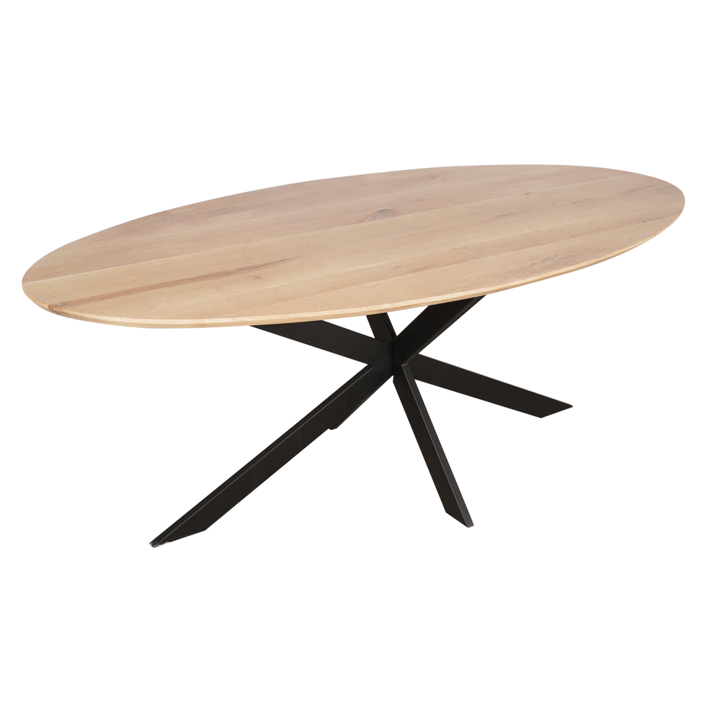 Eiken eettafel Ferris | Ovaal 210 cm | Naturel