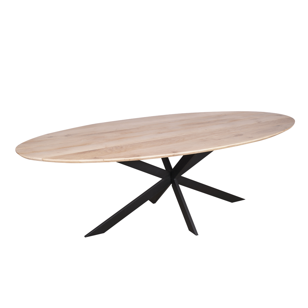 Eiken eettafel Ferris | Ovaal 210 cm | Naturel