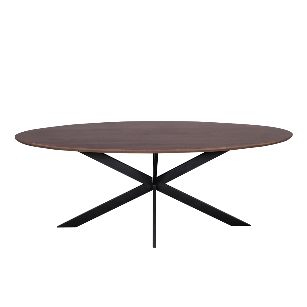 Eiken eettafel Ferris | Ovaal 210 cm | Walnoot