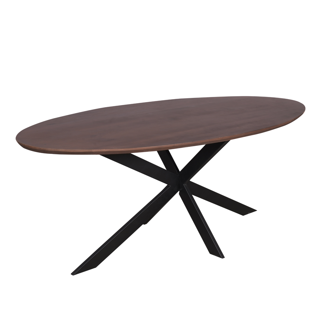 Eiken eettafel Ferris | Ovaal 210 cm | Walnoot