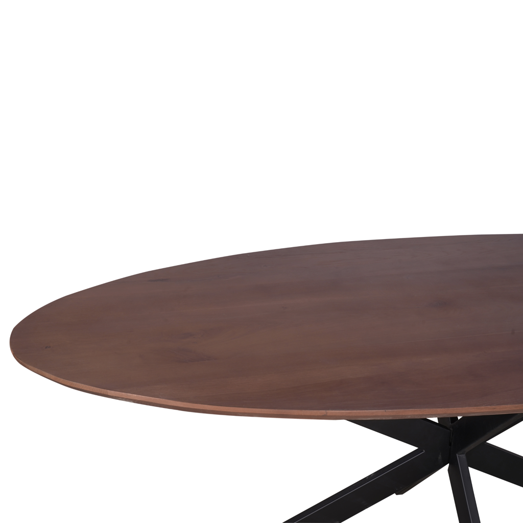 Eiken eettafel Ferris | Ovaal 210 cm | Walnoot