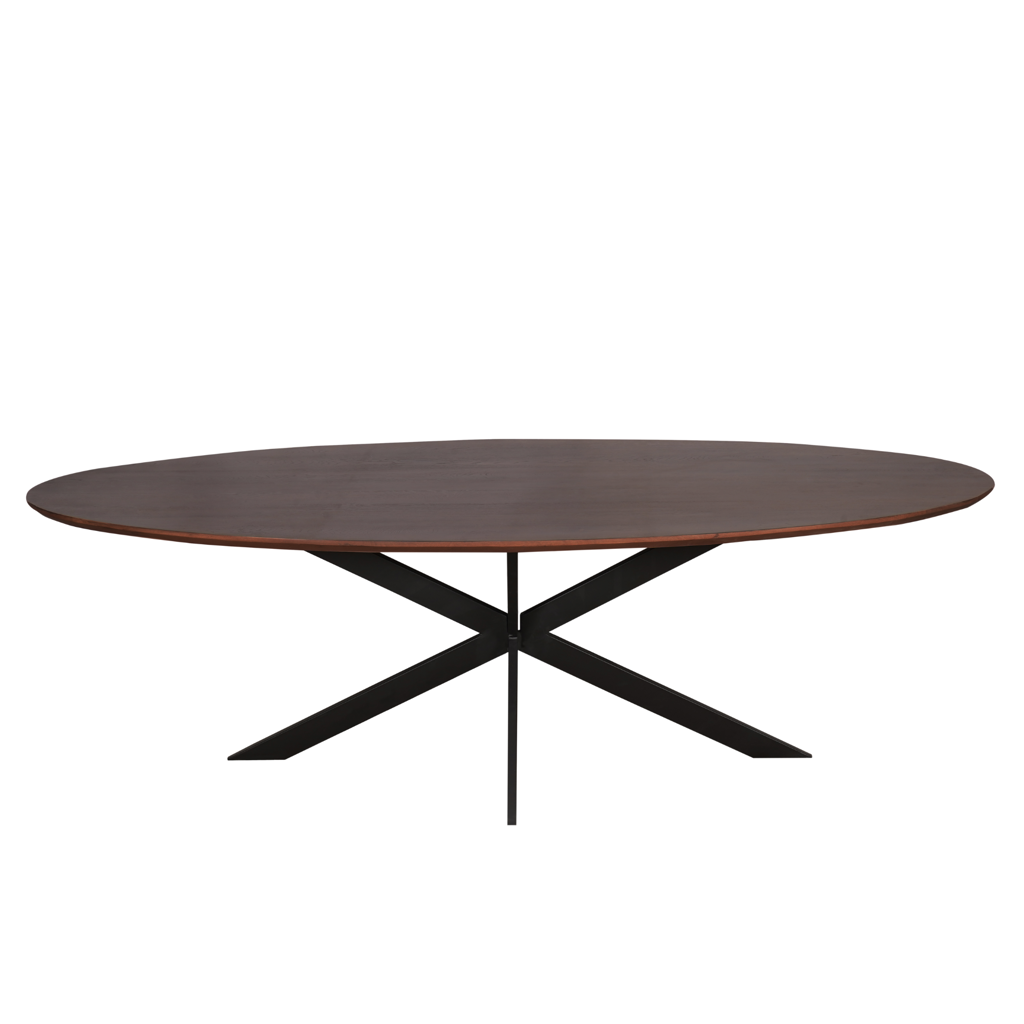 Eiken eettafel Ferris | Ovaal 240 cm | Walnoot