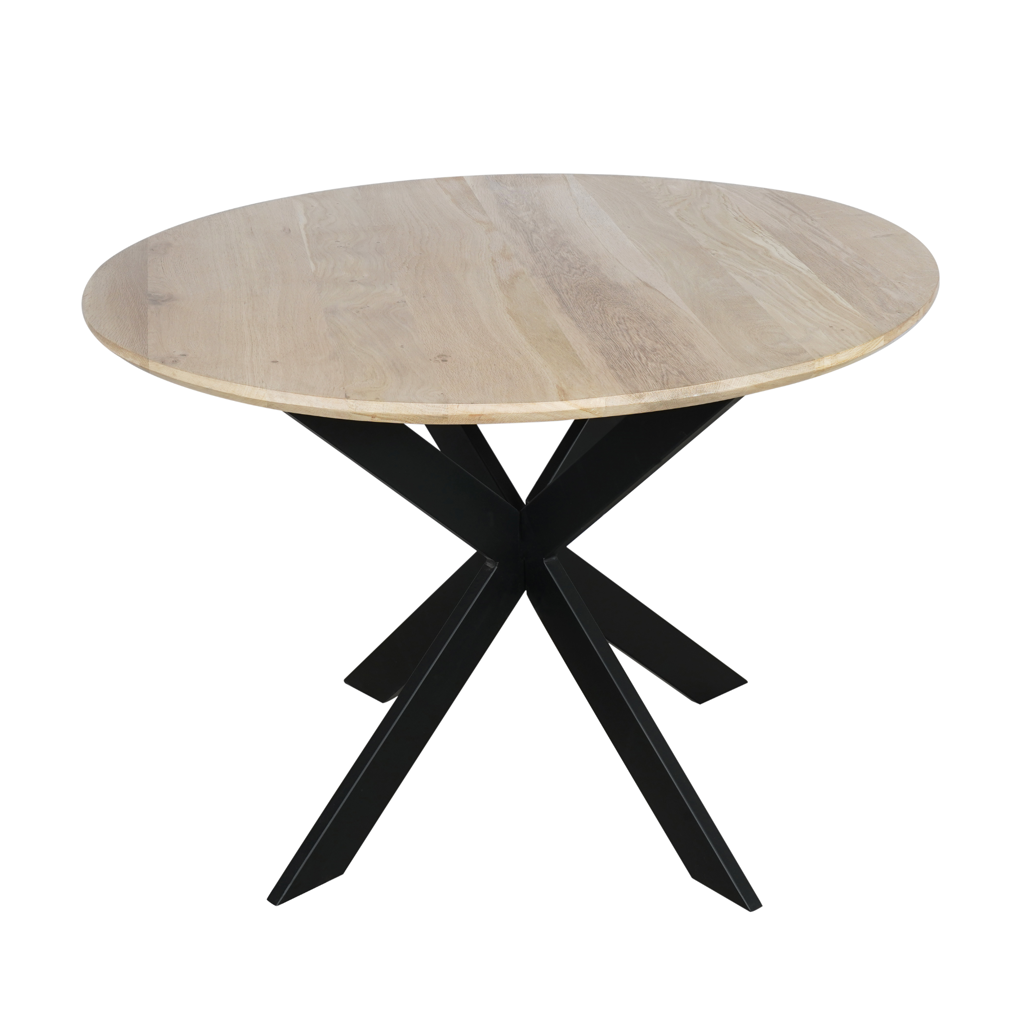 Eiken eettafel Ferris | Rond 110 cm | Naturel