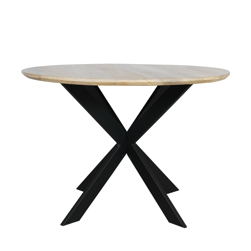 Eiken eettafel Ferris | Rond 110 cm | Naturel