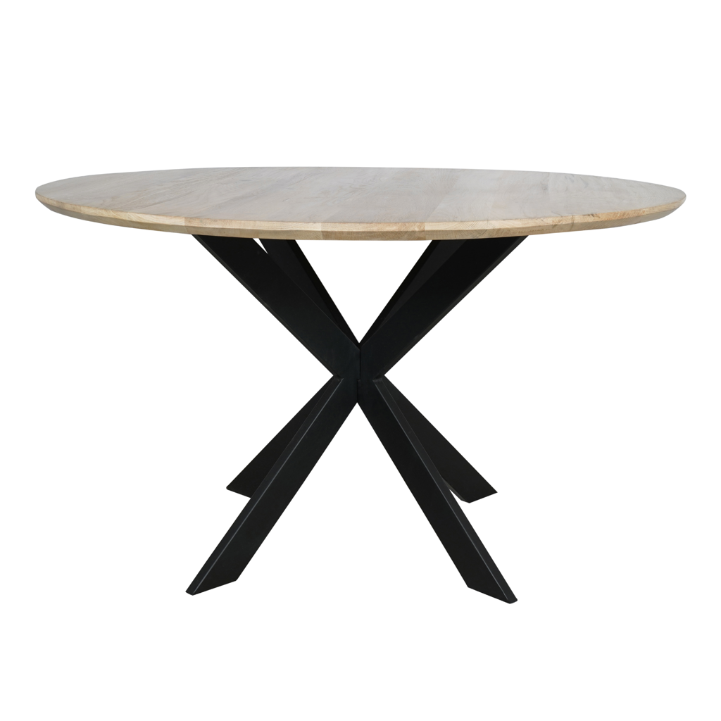 Eiken eettafel Ferris | Rond 130 cm | Naturel