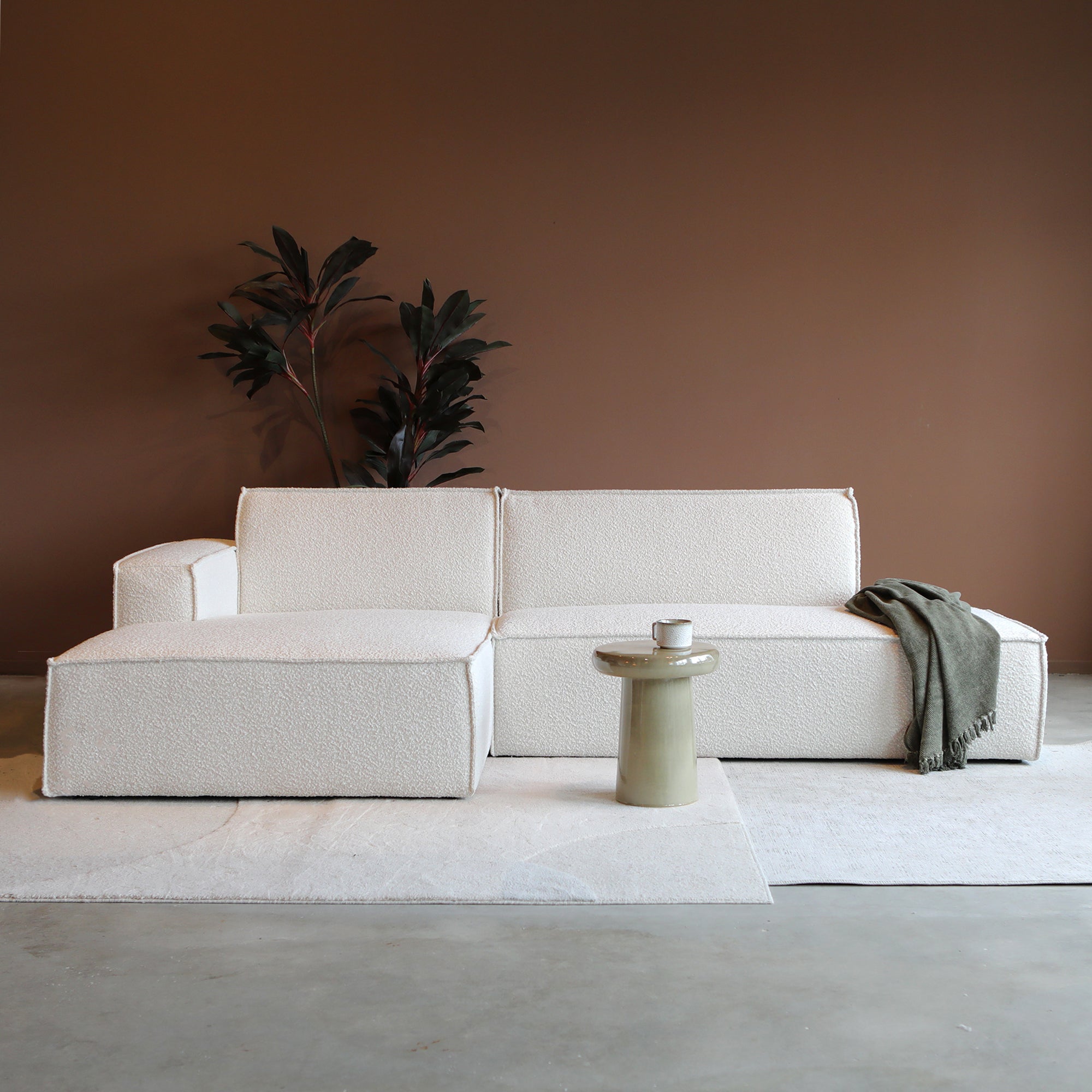 ENZO met chaise longue links - Legend 2 Natural