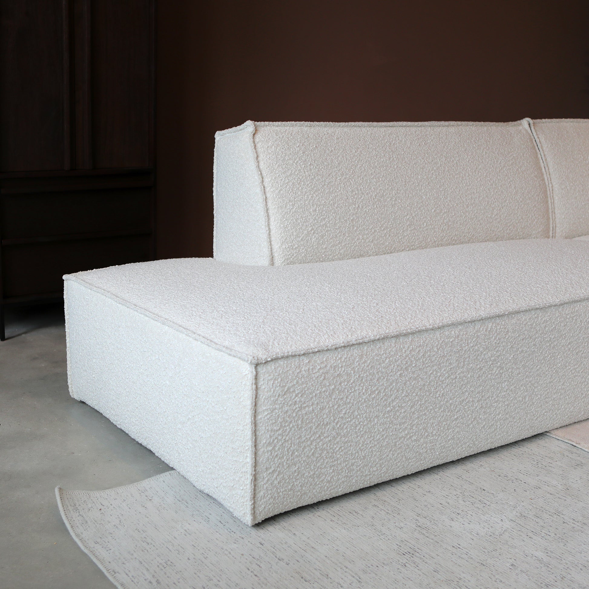 ENZO met chaise longue rechts - Legend 2 Natural