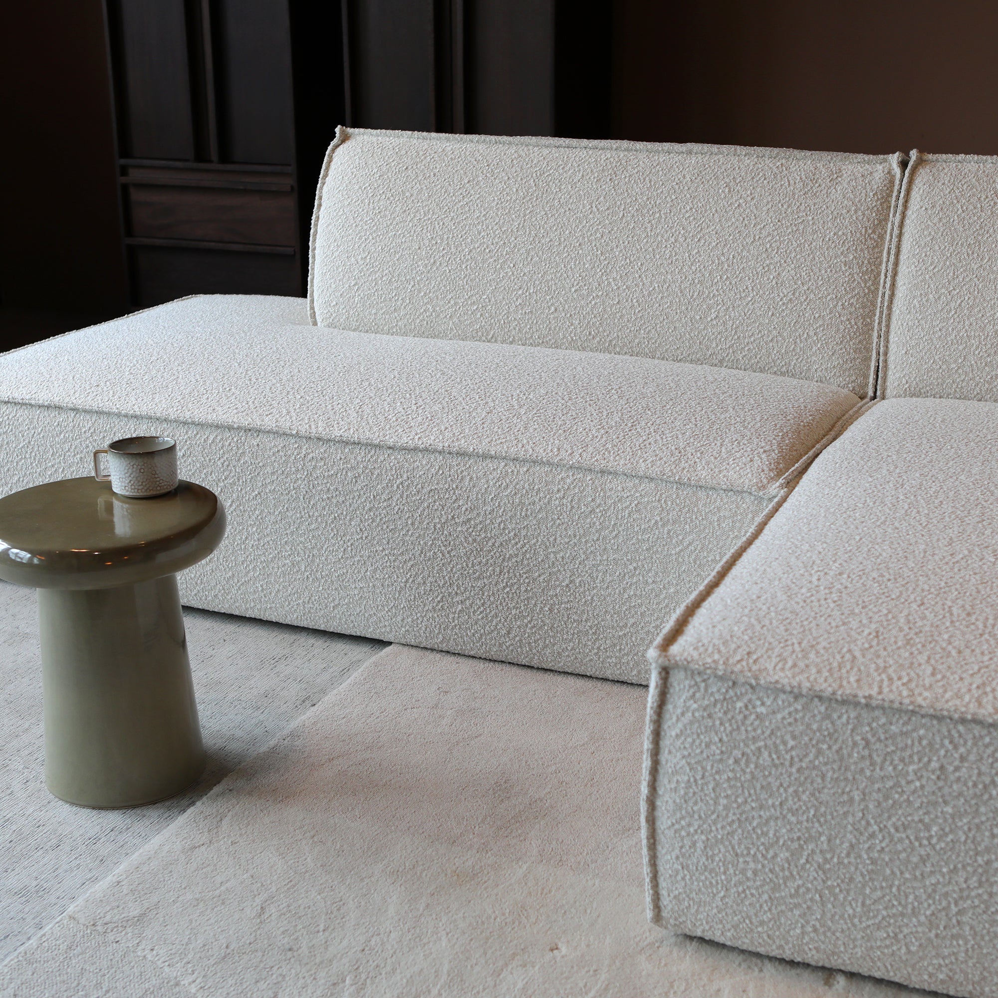 ENZO met chaise longue rechts - Legend 2 Natural