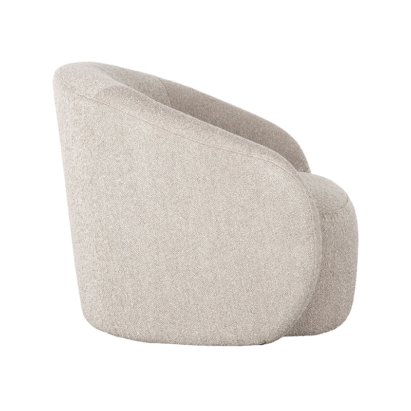 LABEL51 Fauteuil Alby - Beige - Boucle