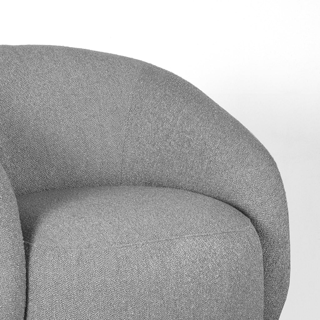 LABEL51 Fauteuil Alby - Grijs - Boucle