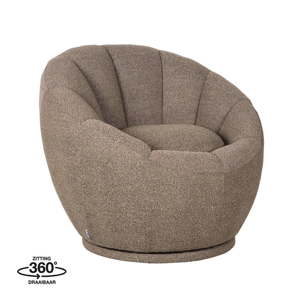 LABEL51 Fauteuil Crown - Bruin - Boucle