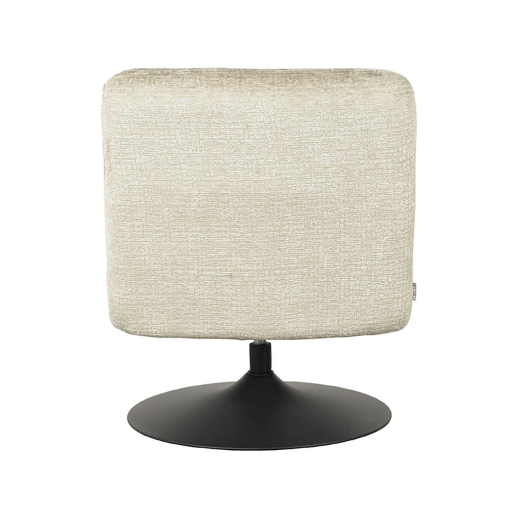 LABEL51 Fauteuil Eli - Beige - Fluweel