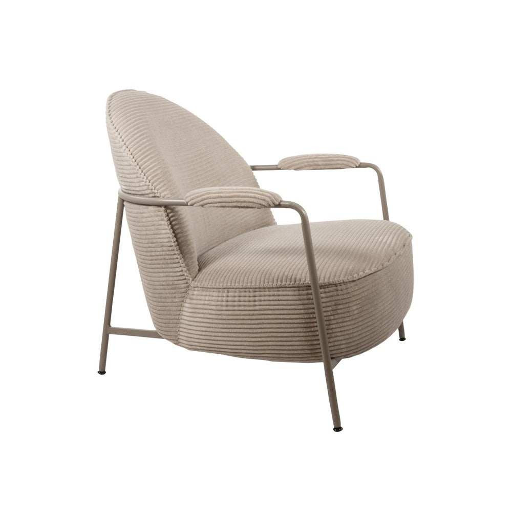 Fauteuil Elton – Sand Frame – Rib – Sand – afbeelding 4