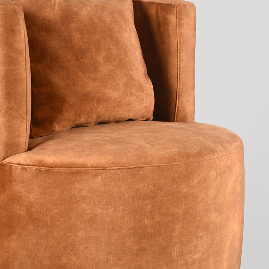 LABEL51 Fauteuil Evy - Oker - Velours