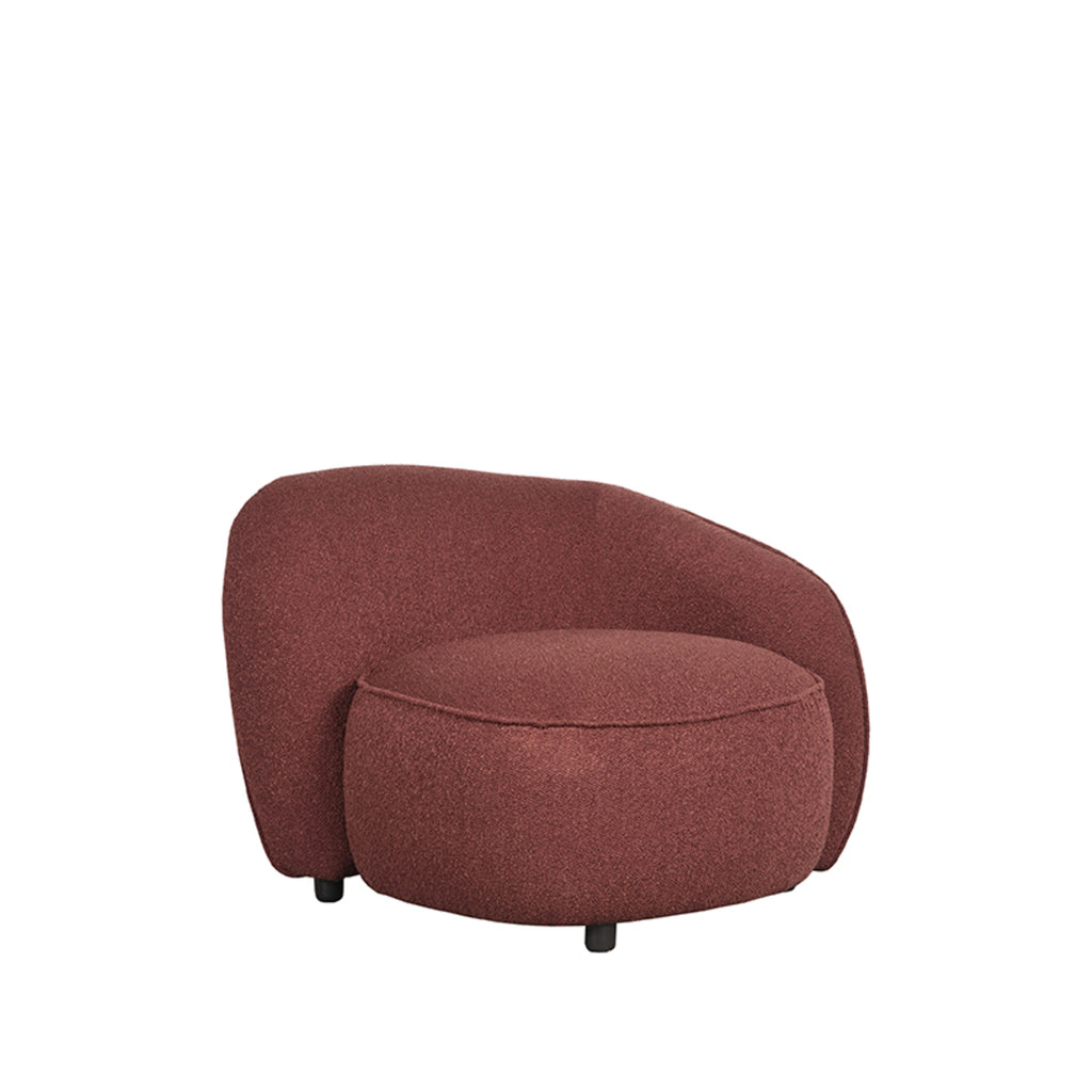 LABEL51 Fauteuil Livo - Winered - Boucle