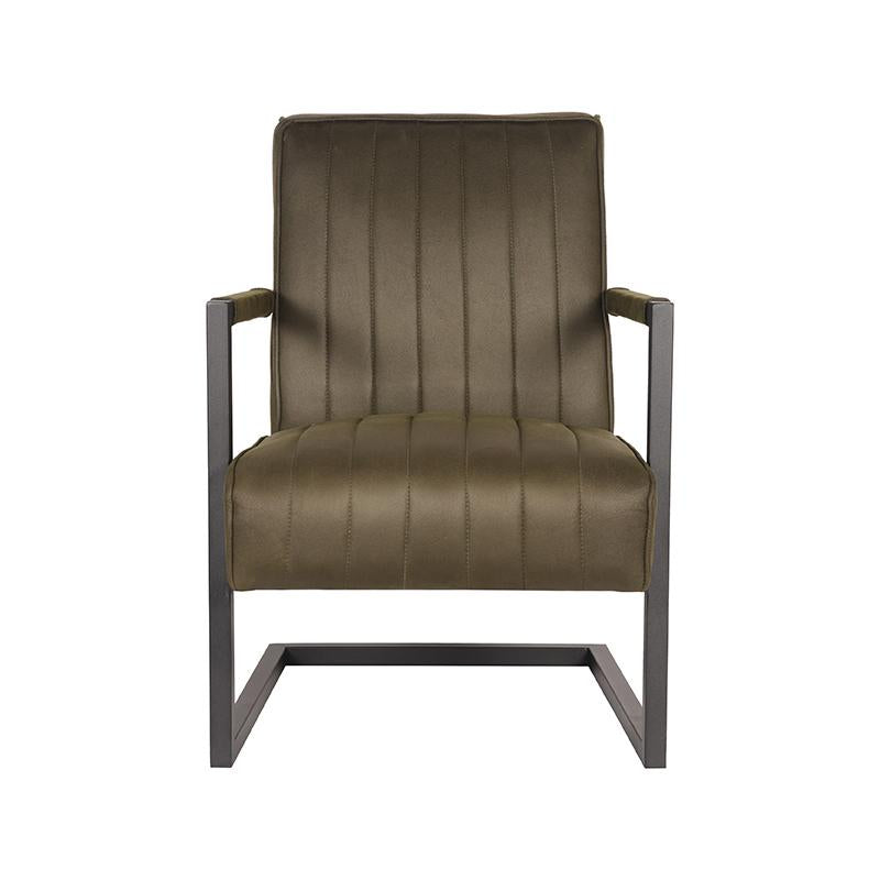 LABEL51 Fauteuil Milo - Army green - Microfiber