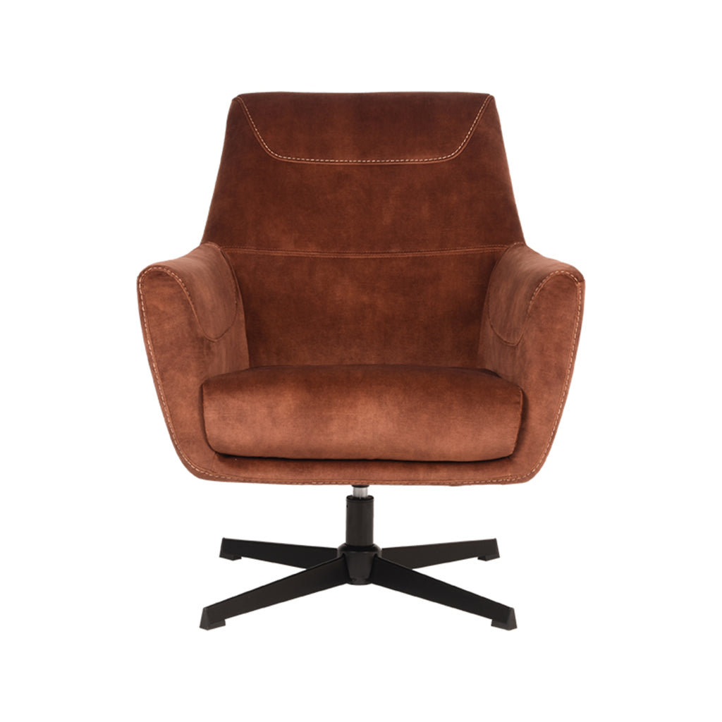 LABEL51 Fauteuil Toby - Rust - Velours