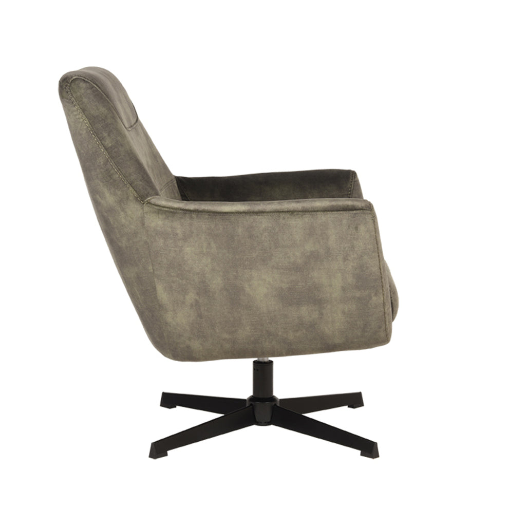 LABEL51 Fauteuil Toby - Hunter - Velours