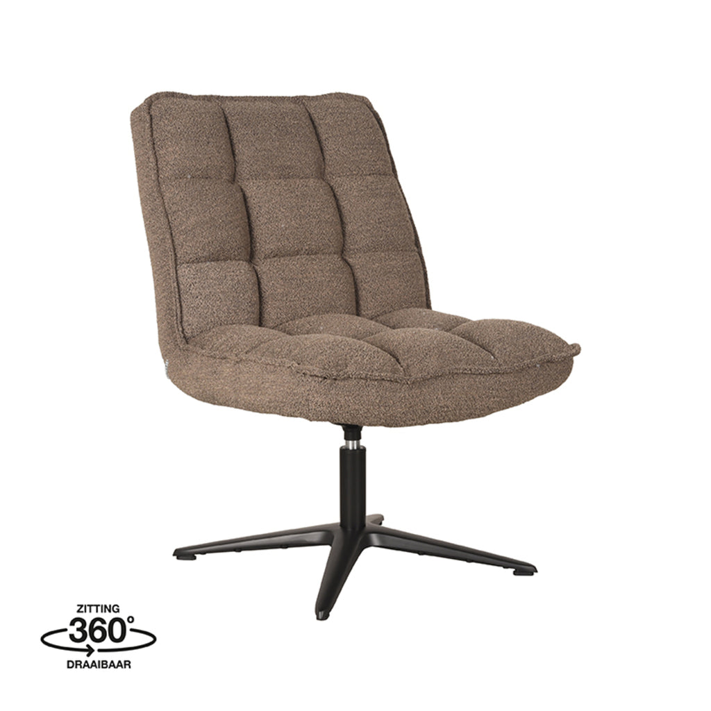 LABEL51 Fauteuil Vince - Bruin - Boucle