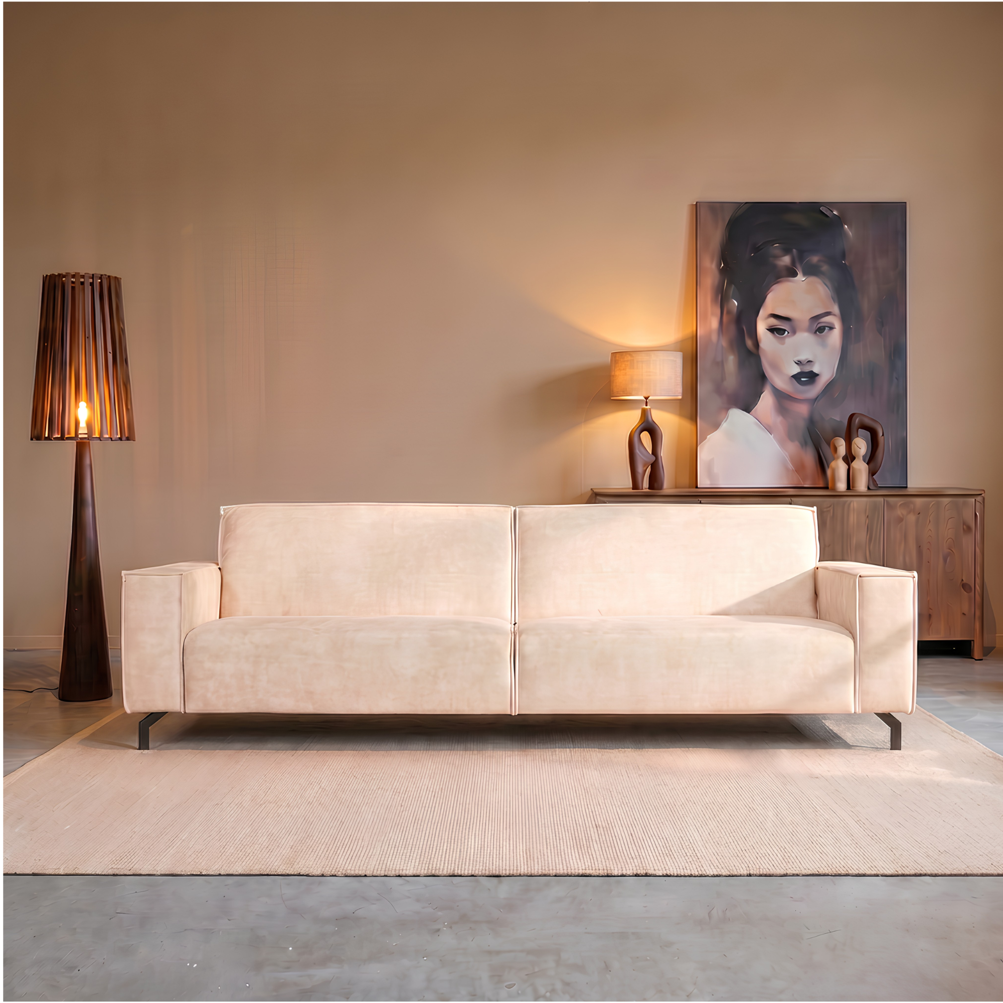 MySofa Floris 2,5-zits Velvet Beige