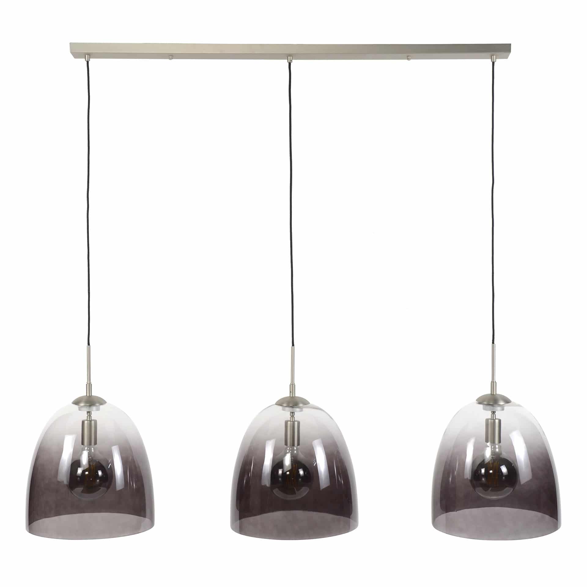 Hanglamp 3xØ33 I Shaded ovaal glas