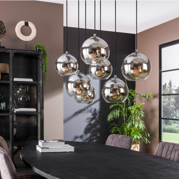 Hanglamp 4+3L I Bubble shaded