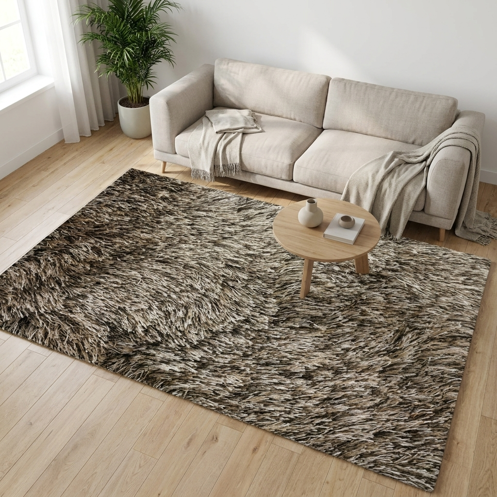 Vloerkleed Luna Taupe sfeerfoto