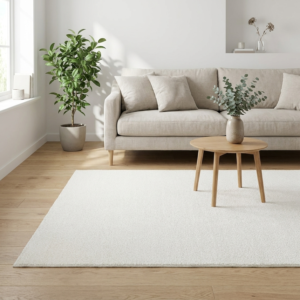 Vloerkleed Marshall Crème sfeerfoto