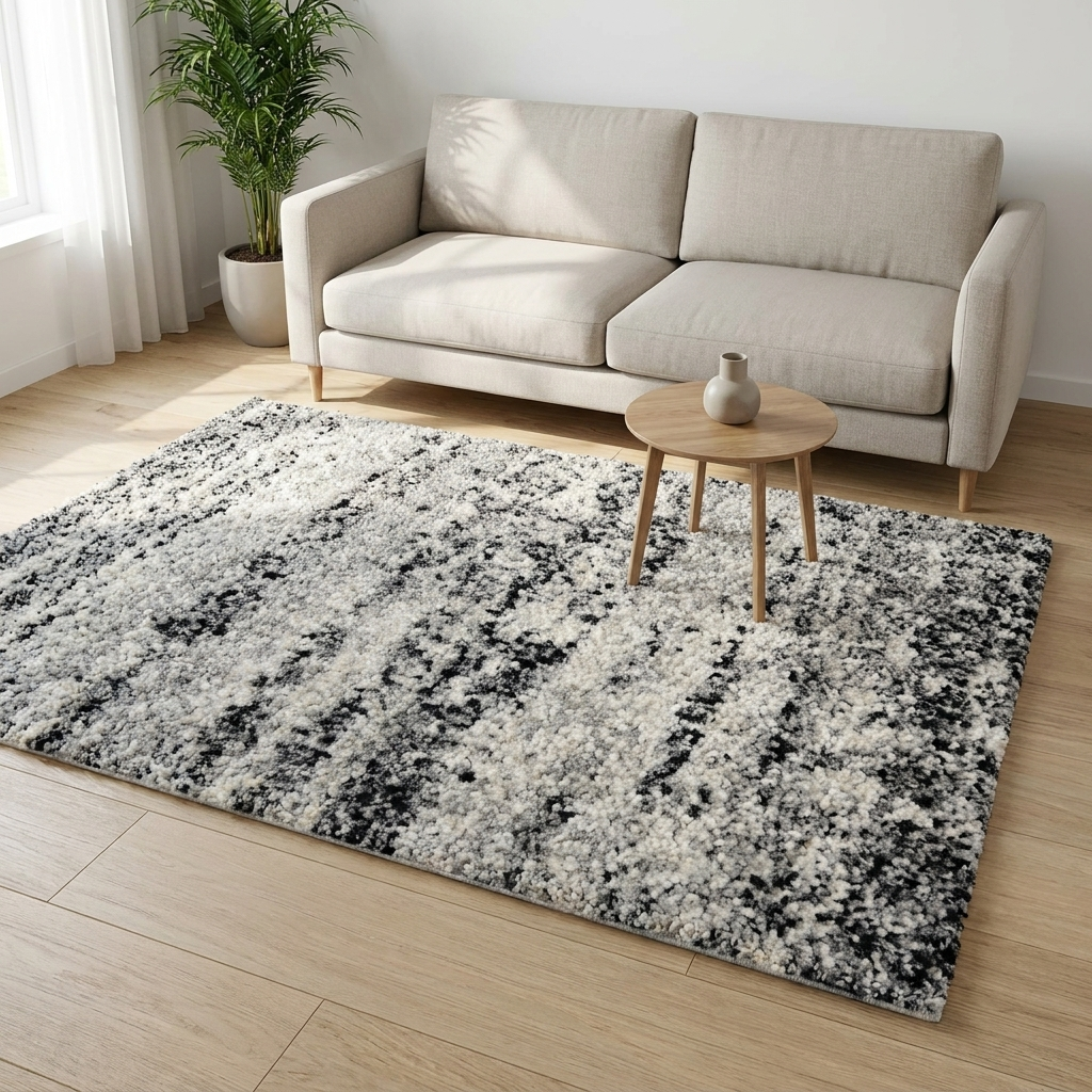 Vloerkleed Malta Antraciet Multicolor sfeerfoto