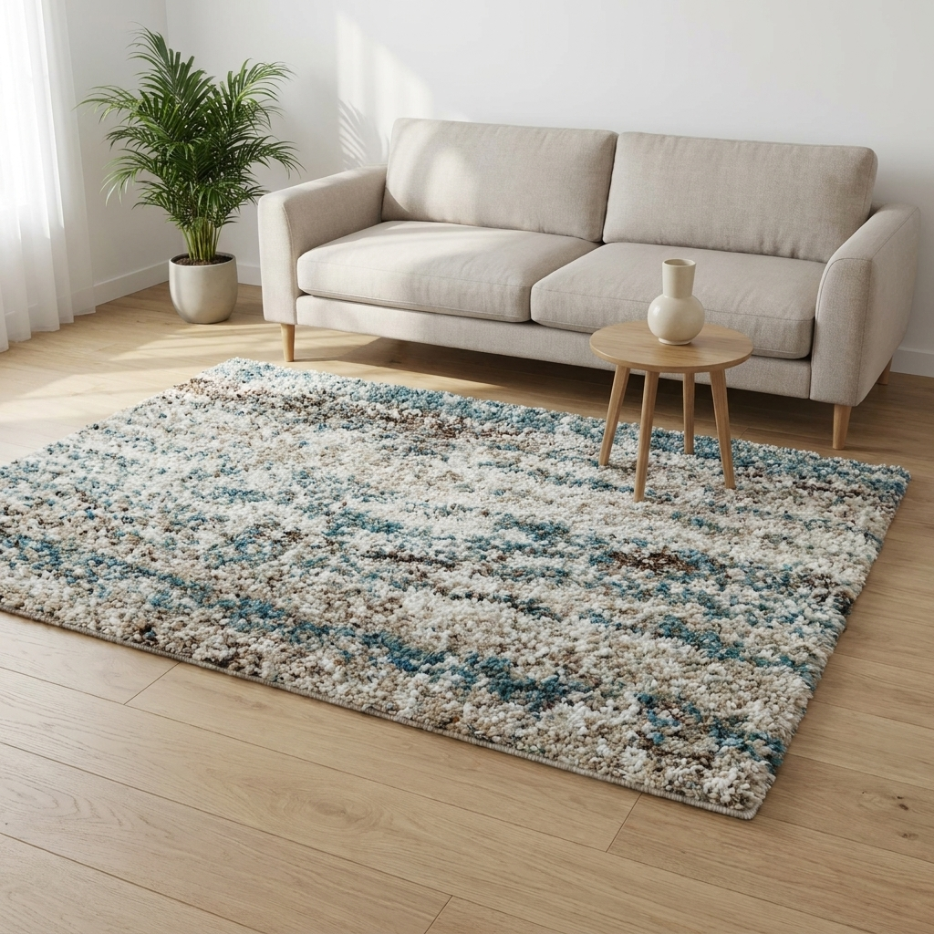 Vloerkleed Malta Blauw Multicolor sfeerfoto