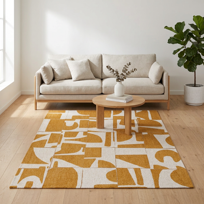 Vloerkleed Craft Papercut Curry