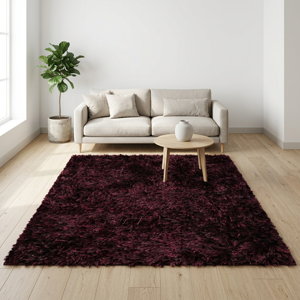 Vloerkleed Everest Aubergine sfeerfoto