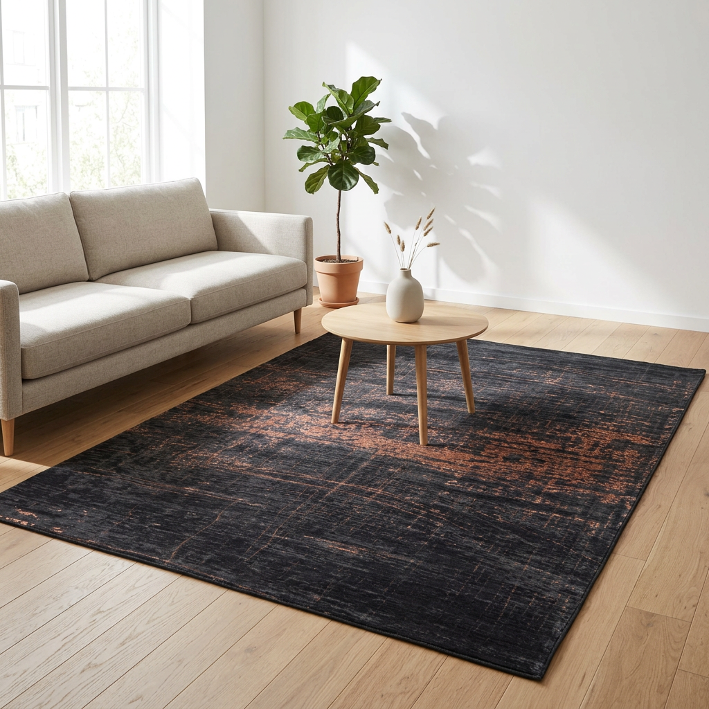 Vloerkleed Mad Men Griff Soho Copper sfeerfoto