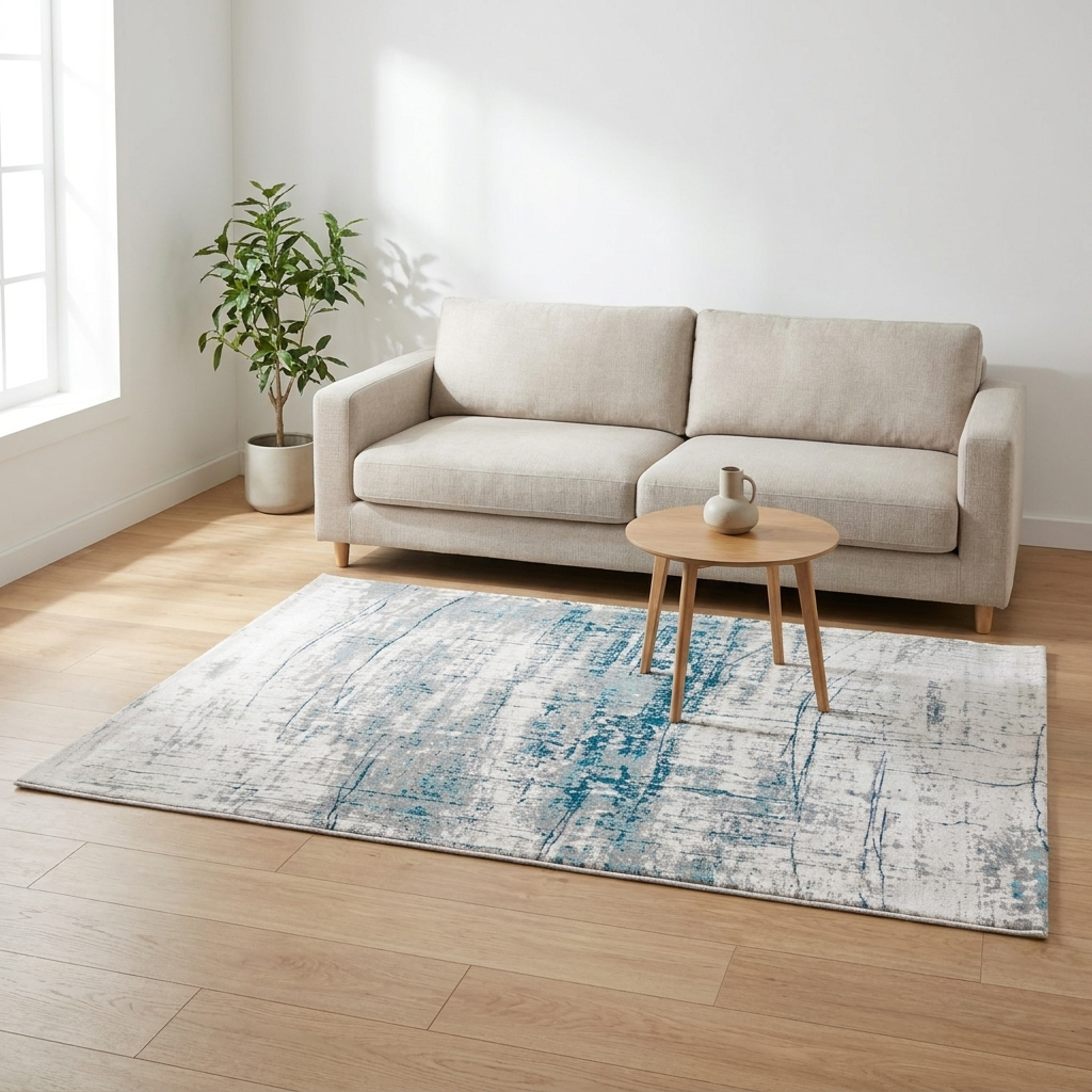 Vloerkleed Mad Men Griff Bronx Azuriet sfeerfoto