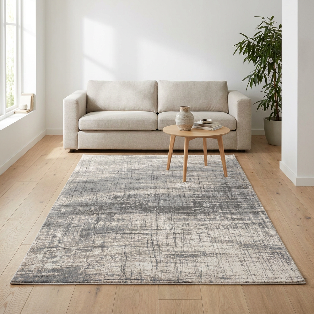 Vloerkleed Mad Men Griff Jersey Stone sfeerfoto