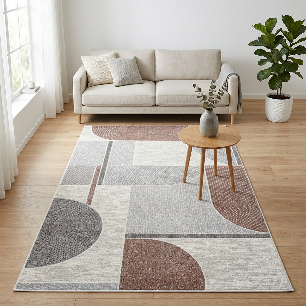 Vloerkleed Verwood Terracotta Multicolor sfeerfoto