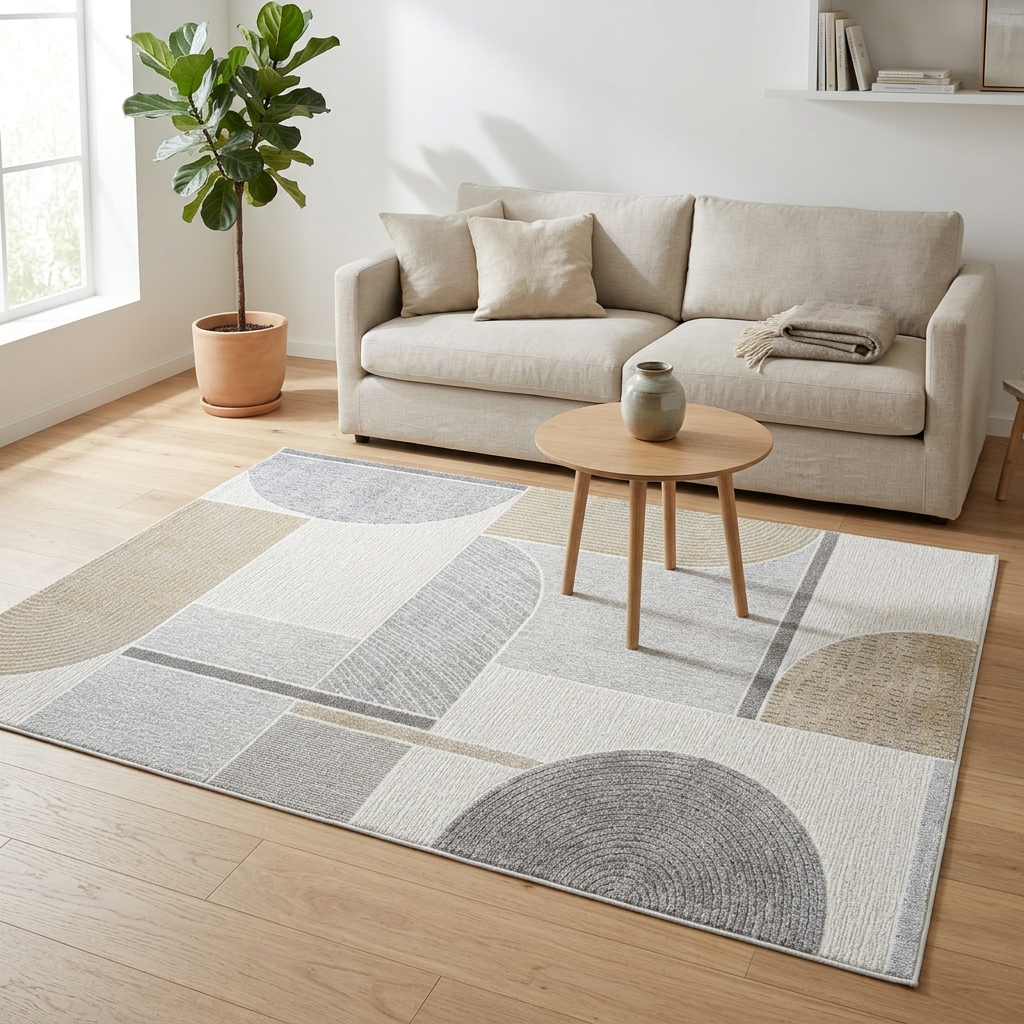 Vloerkleed Verwood Oker Multicolor sfeerfoto