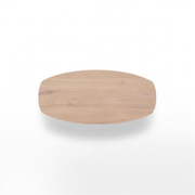 Tafelblad Sjoerd eiken Deens ovaal verjongd Natural 200 x 100 x 4 cm - MaxLiving tafelblad