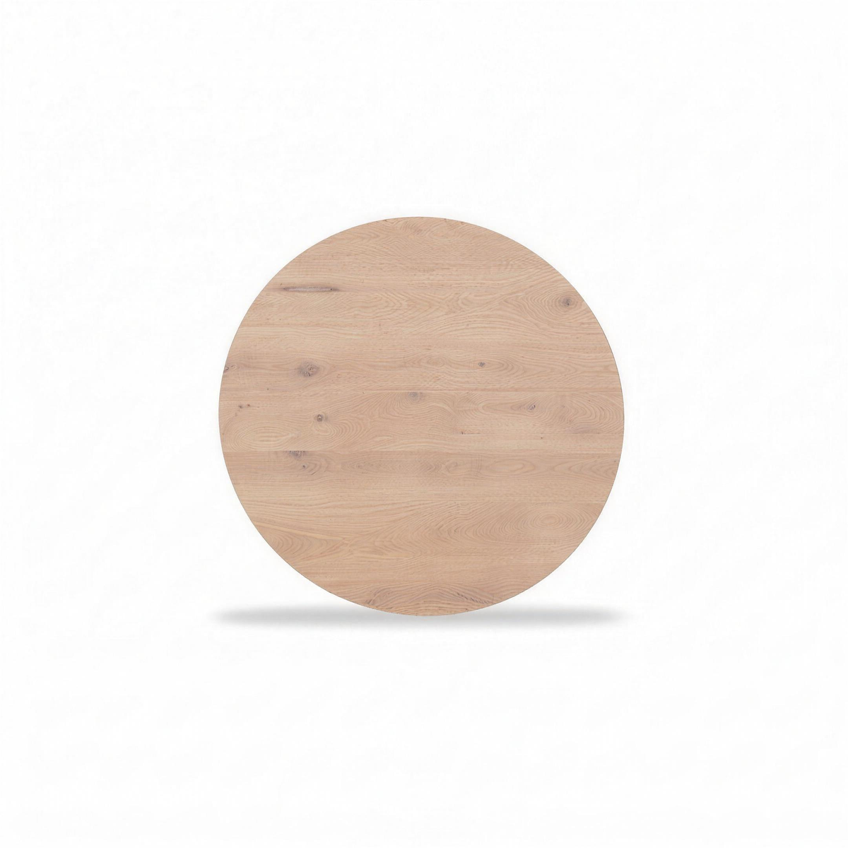 Tafelblad Sjoerd eiken Natural rond verjongd 130 cm doorsnede - MaxLiving tafelblad