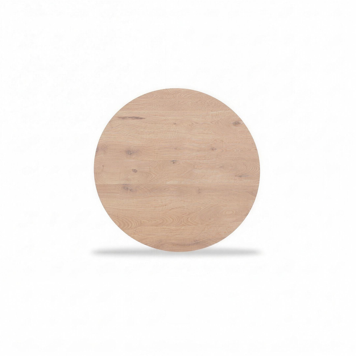 Tafelblad Sjoerd eiken Natural rond verjongd 150 cm doorsnede - MaxLiving tafelblad