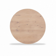 Tafelblad Sjoerd eiken Natural rond verjongd 110 cm doorsnede - MaxLiving tafelblad
