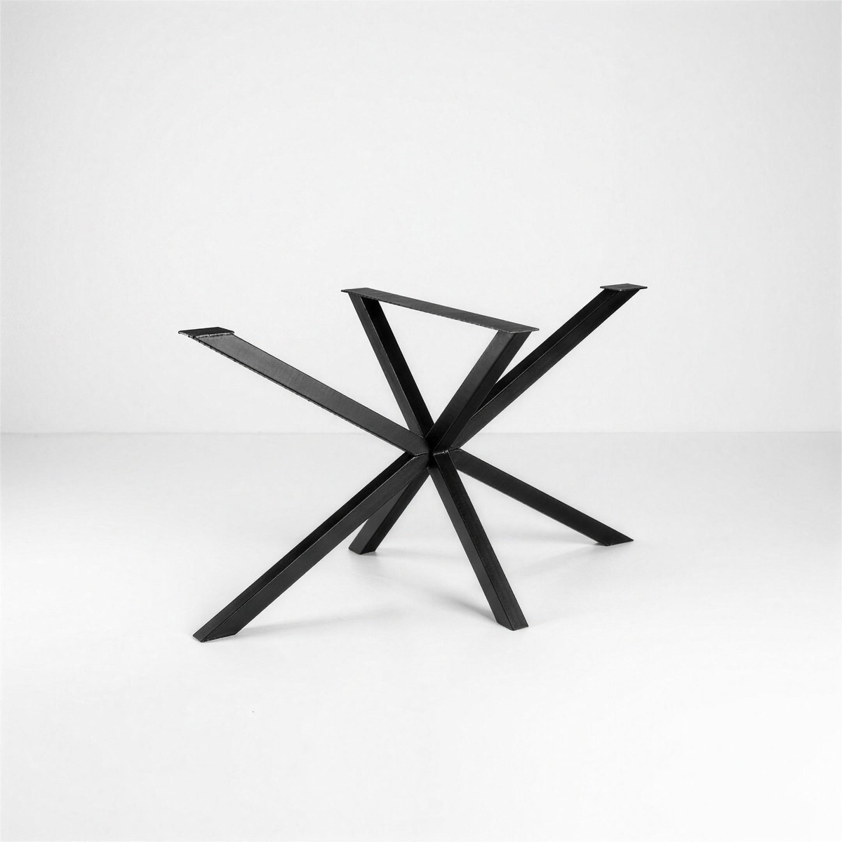 Tafelonderstel Sjoerd 010 spinpoot zwart 180 x 80 cm hoogte 73 cm - MaxLiving tafelonderstel