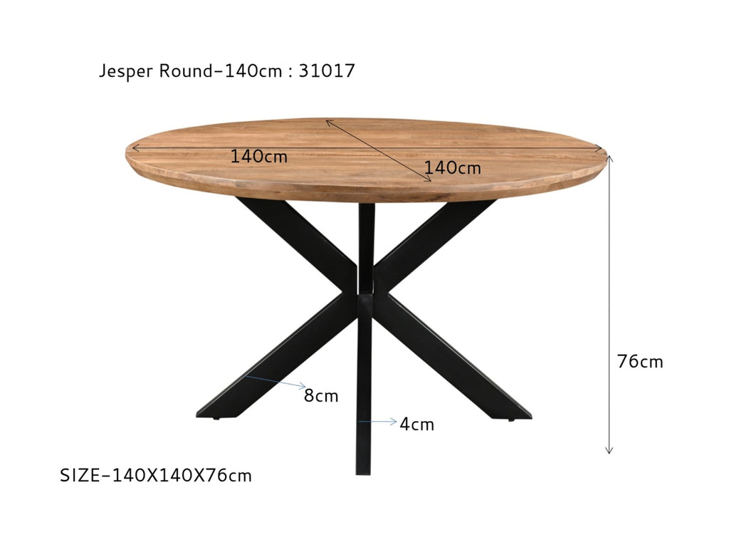 Jesper Round 140cm