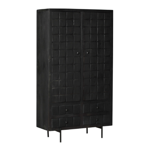 Kabinet Brandy Black | 2 deuren 4 lades