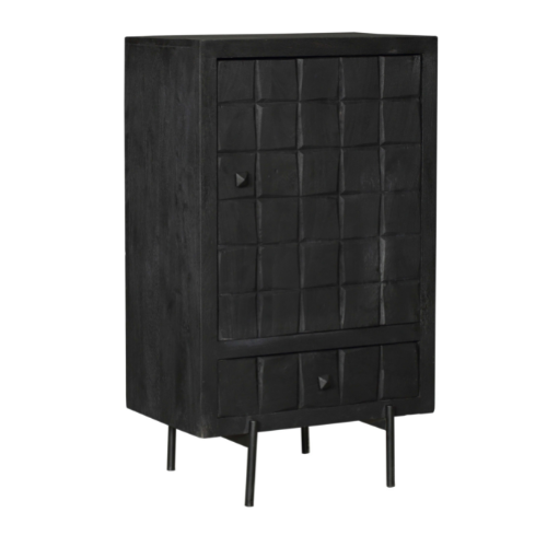 Kabinet Kast Brandy Black | 1 deur 1 lade