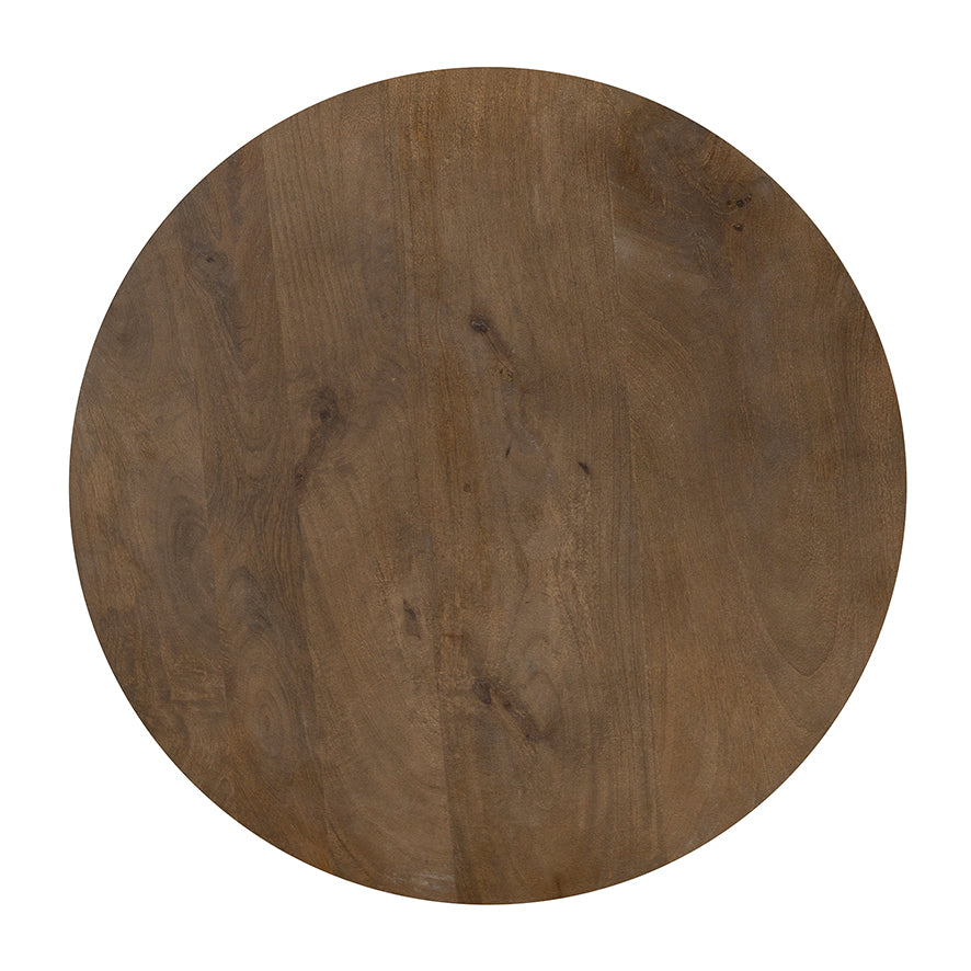 Karl salontafel Ø60, H38, Brown Walnut