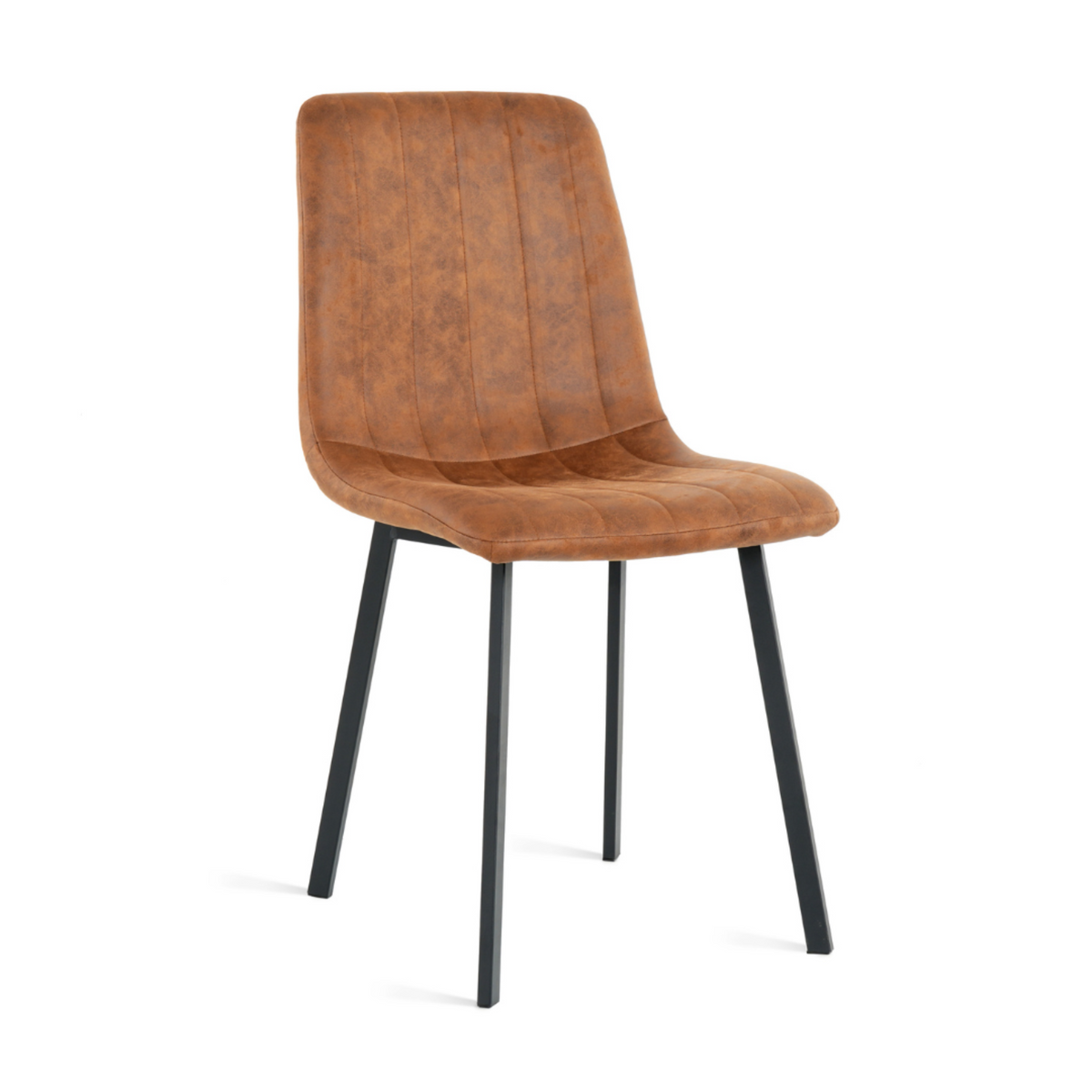 Eetkamerstoel Minsk - Microleder Cognac – foto 2